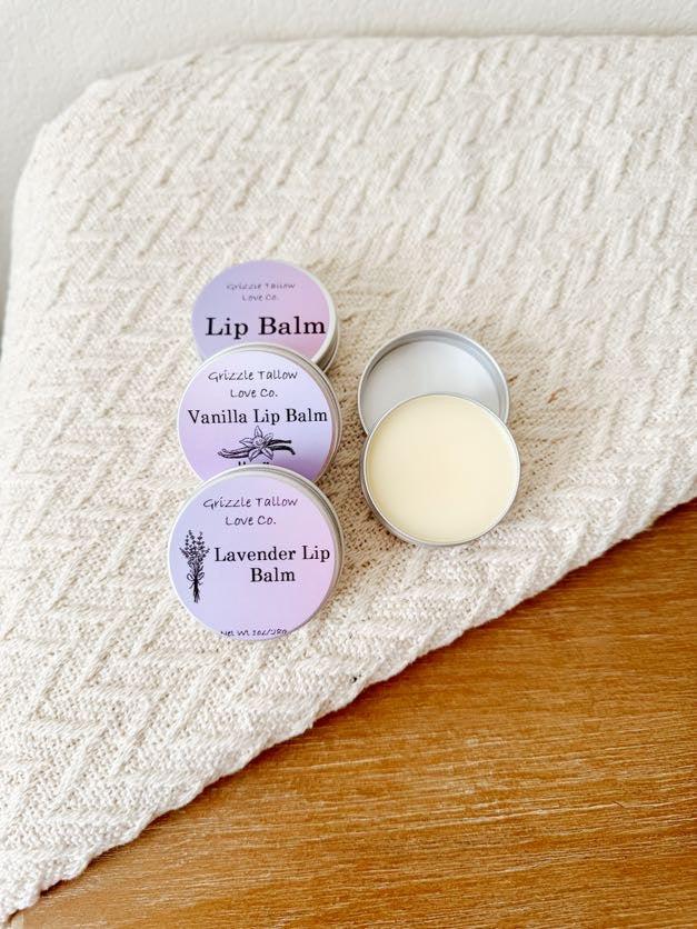 Tallow lip balm vanilla