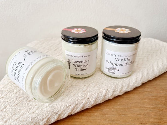 Large vanilla whipped tallow