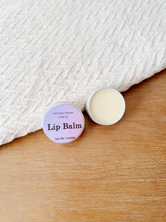 Tallow lip balm unscented
