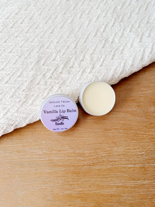 Tallow lip balm vanilla