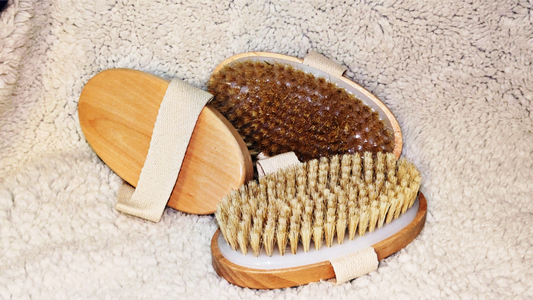 Dry body brush