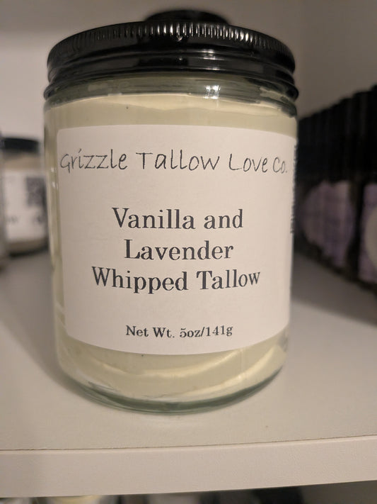 Large vanilla and lavender whipped Tallow