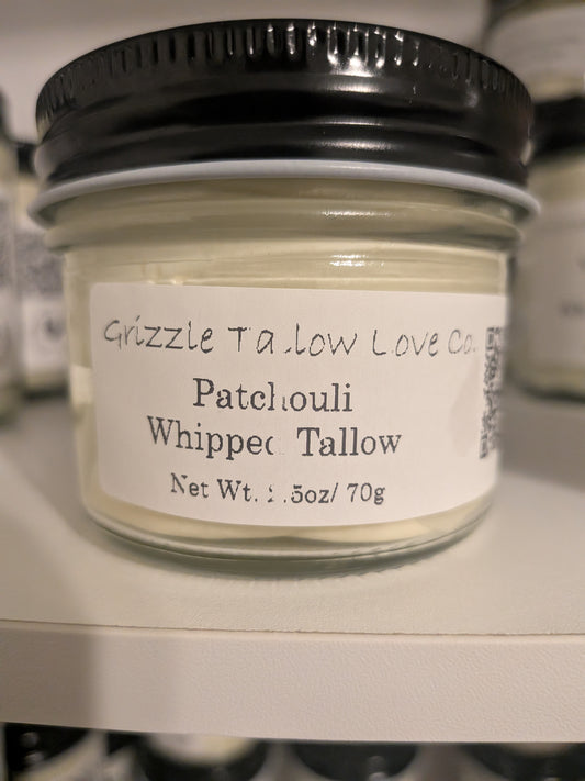 Small patchouli whipped tallow